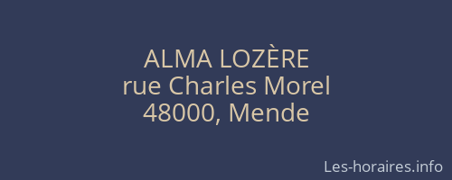 ALMA LOZÈRE