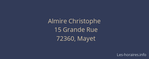 Almire Christophe