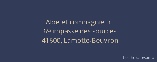 Aloe-et-compagnie.fr