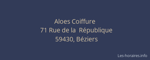 Aloes Coiffure