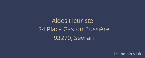 Aloes Fleuriste