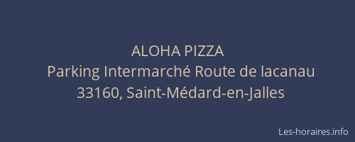 ALOHA PIZZA