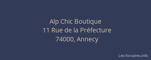 Alp Chic Boutique