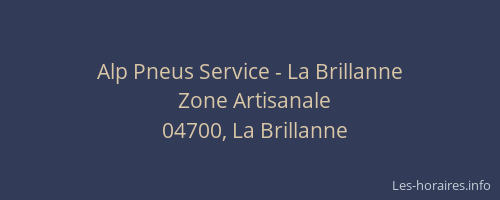 Alp Pneus Service - La Brillanne