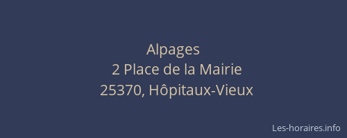 Alpages