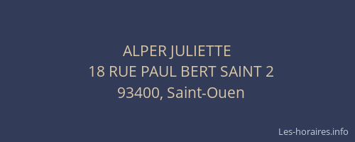 ALPER JULIETTE