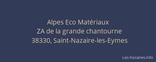 Alpes Eco Matériaux