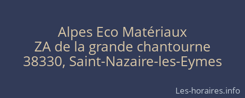 Alpes Eco Matériaux