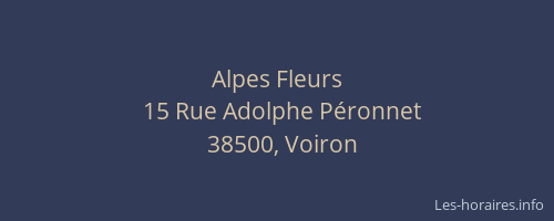 Alpes Fleurs