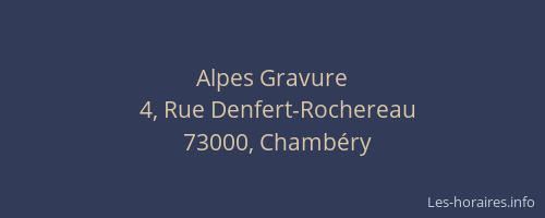 Alpes Gravure