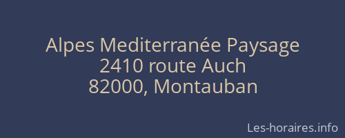 Alpes Mediterranée Paysage