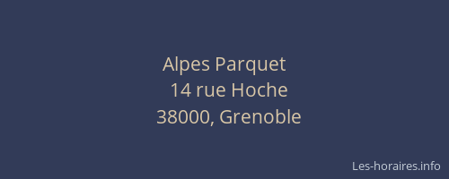 Alpes Parquet