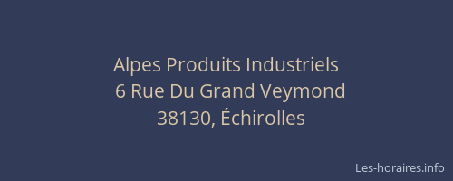 Alpes Produits Industriels