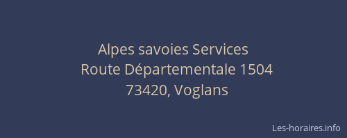 Alpes savoies Services