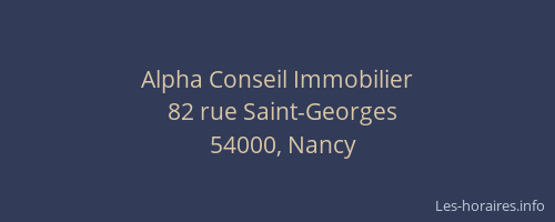 Alpha Conseil Immobilier