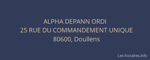 ALPHA DEPANN ORDI