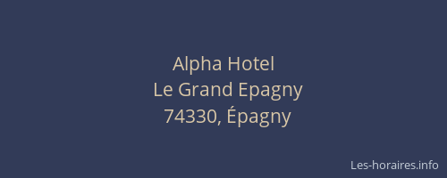 Alpha Hotel
