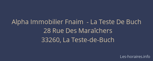 Alpha Immobilier Fnaim  - La Teste De Buch