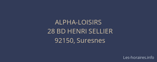 ALPHA-LOISIRS