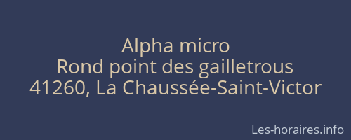 Alpha micro