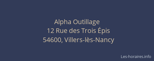 Alpha Outillage