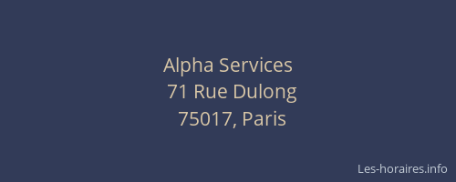 Alpha Services