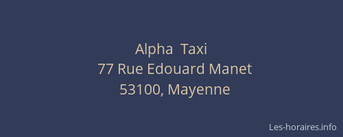 Alpha  Taxi