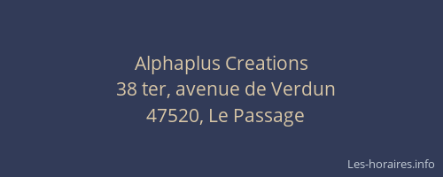 Alphaplus Creations