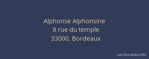 Alphonse Alphonsine