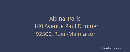 Alpina  Paris