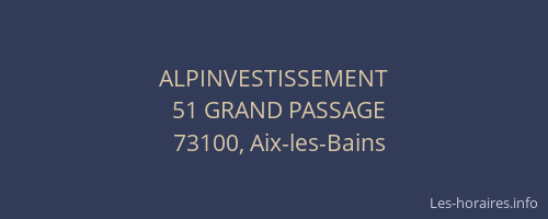 ALPINVESTISSEMENT