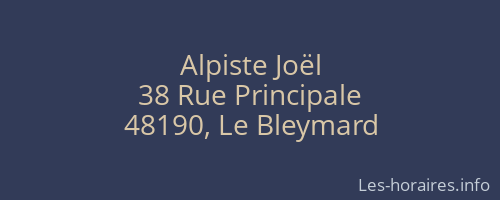 Alpiste Joël