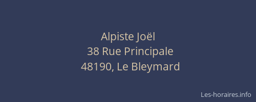 Alpiste Joël