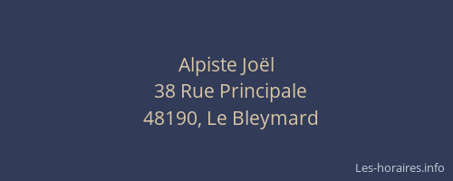 Alpiste Jo&euml;l