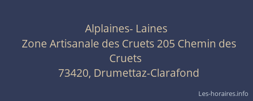 Alplaines- Laines