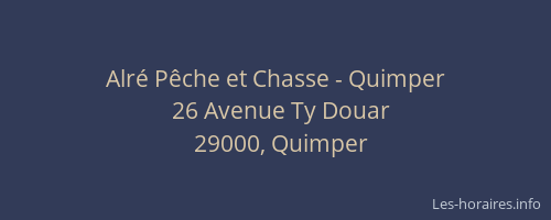 Alré Pêche et Chasse - Quimper