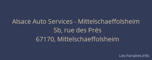 Alsace Auto Services - Mittelschaeffolsheim