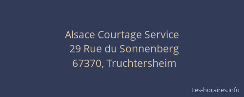 Alsace Courtage Service