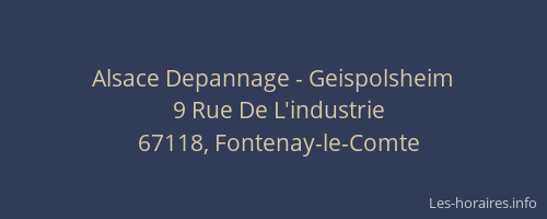 Alsace Depannage - Geispolsheim