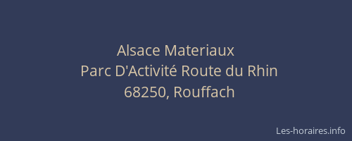 Alsace Materiaux