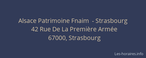 Alsace Patrimoine Fnaim  - Strasbourg