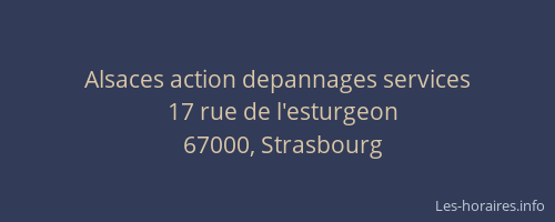 Alsaces action depannages services