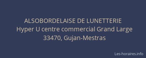 ALSOBORDELAISE DE LUNETTERIE