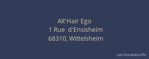 Alt'Hair Ego