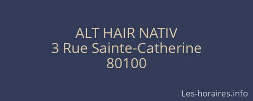 ALT HAIR NATIV