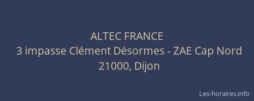 ALTEC FRANCE