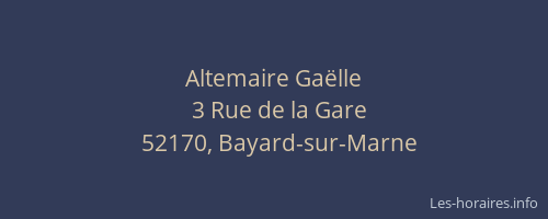Altemaire Ga&euml;lle