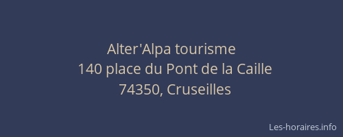 Alter'Alpa tourisme