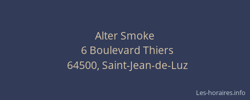 Alter Smoke