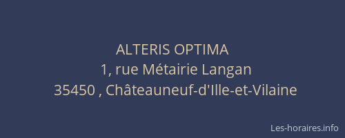 ALTERIS OPTIMA